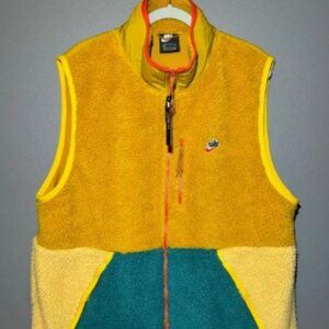 Nike Sportswear Sherpa Fleece Vest Size XL [CD3142-727] Colorblock Mens NWT